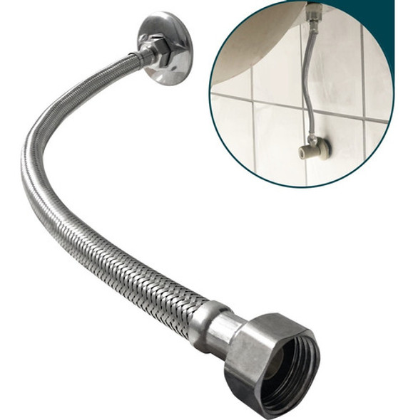 Engate Flexivel 40cm Mangueira Entrada 1/2 Trançada Inox304 0