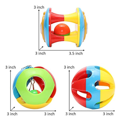 Bola Colgante De Pájaro Con Campana, Juguete Colorido Para M 1