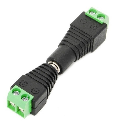 Par Conectores Fichas Plug Macho Y Hembra Alimentacion Camaras Seguridad 1