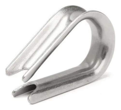 Kit 4 Sapatilha Anilha 10 Mm Aço Inox Para Cabo De Aço Corda 1