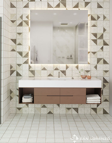 Ceramica 45.3x45.3 Flower Overlap San Lorenzo 2da Piso 1