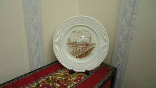 Plato Ingles Antiguo Wedgwood Camaras Del Parlamento Vealo 1