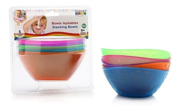 Bowls Apilables X5 Unidades Baby Innovation 0