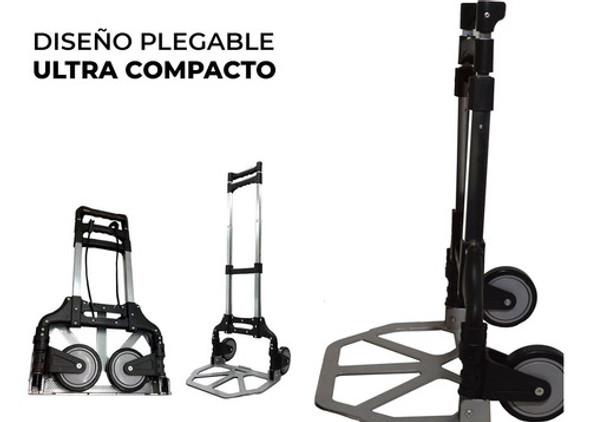 Carro Zorra Plegable 70kg Multiuso Reforzado Aluminio 1
