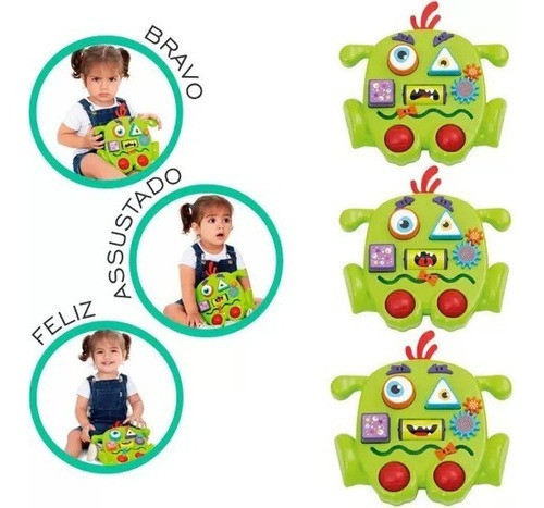 Brinquedo Infantil Interativo Baby Monster Humor- Mercotoys 1