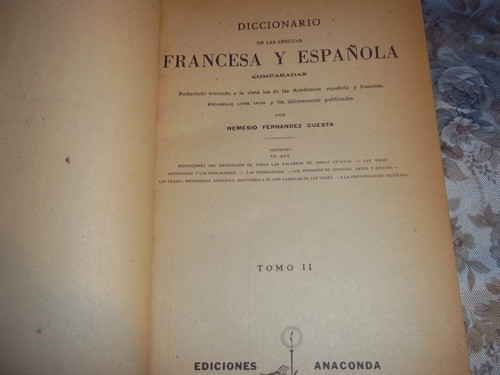 Diccionario Francés - Español - N. Fernandez Cuesta Nemesio 1
