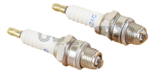 Dos Spark Plug Para 49cc 60cc 66cc 80cc 2 Tiempos Motor Bici 0