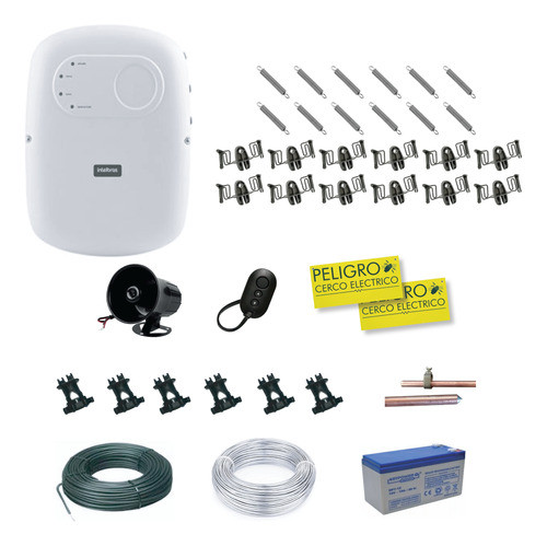 Kit Cerco Eléctrico 6 Hilos 13 Mts. Recto P/instalar 0