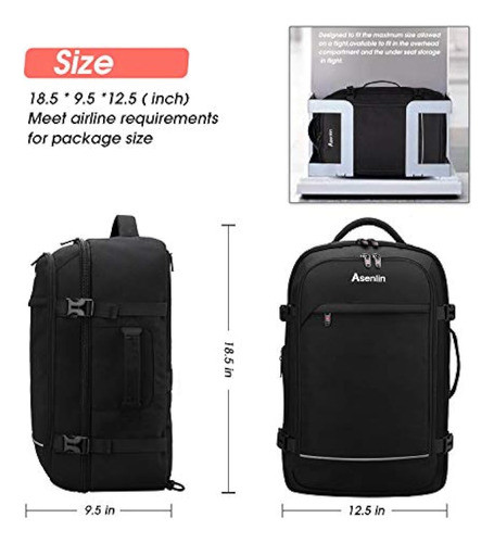 Asenlin 40l Mochila De Viaje? 17 Pulgadas Mochila Para Portá 1