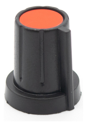 3 Perillas Potenciometro Rojas 17mm X 19mm Eje Estriado 0