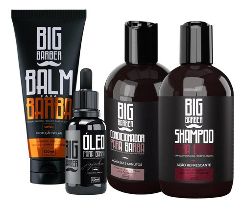 Pack Kit Cuidado De Barba Big Barber- Barbudos Uruguay 0