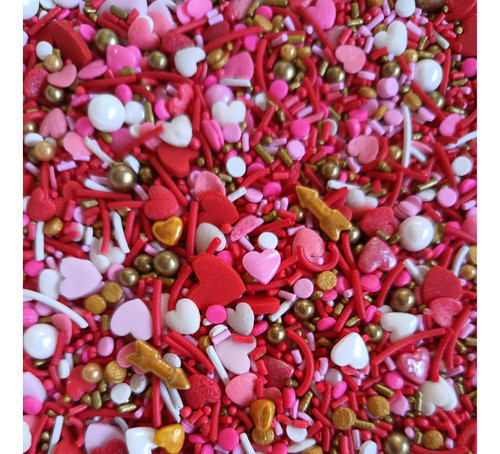 Sprinkles Comestibles (granas) - Lluvia De Amor Gold 1