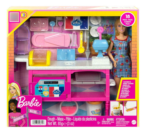 Barbie - Cafetería Con Muñeca Y Accesorios - Hjy19 0