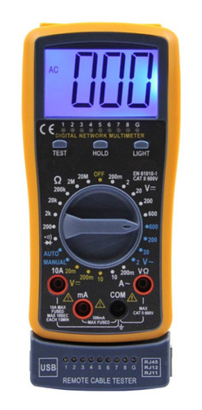 Tester Multimetro Digital Ts4300a Cables Rj11 45 Usb 0