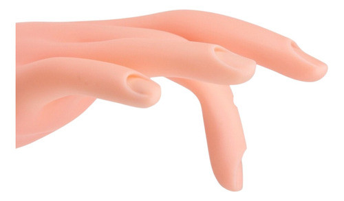 Mão Para Treinamento De Manicure (unha) Acrigel Flexível 1
