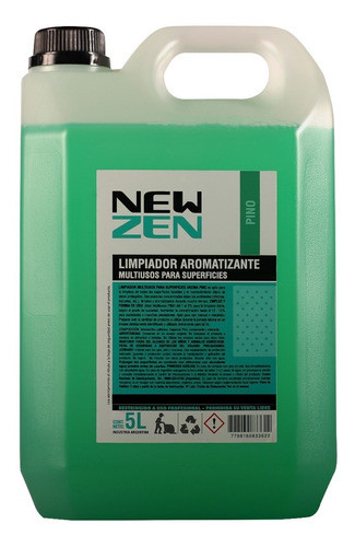 New Zen Limpiador Aromatizante - Pino 5 Lts 0