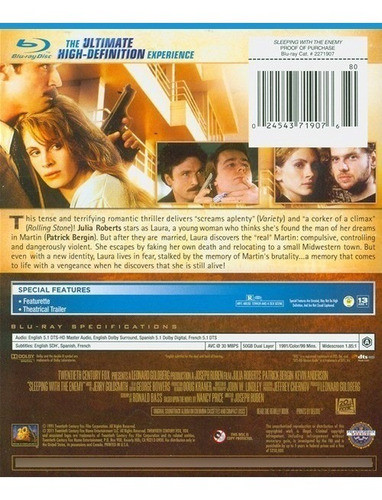 Blu-ray Sleeping With The Enemy / Durmiendo Con El Enemigo 1