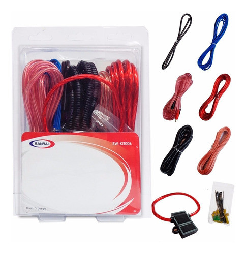 Kit De Cables Para Instalacion De Potencia Woofer 6x9 1
