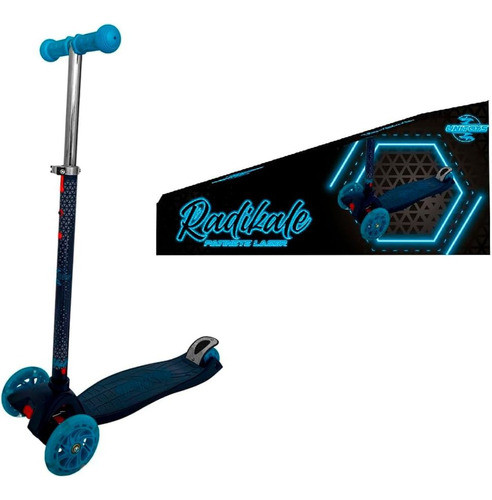 Patinete Dark Infantil 3 Rodas Com Led E Freio 50kg 0