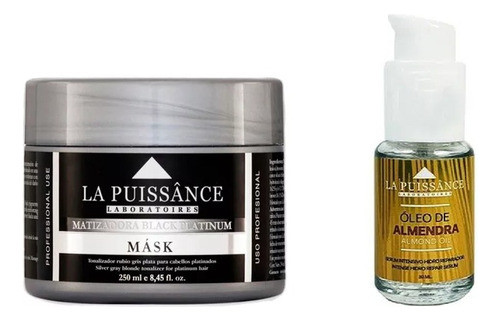 Máscara Black Platinum 250ml La Puissance + Oleo Almendras 0