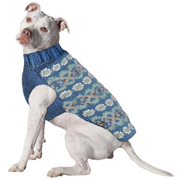 Chilly Perro Teal Fair Isle Alpaca Jersey Xsmall 0