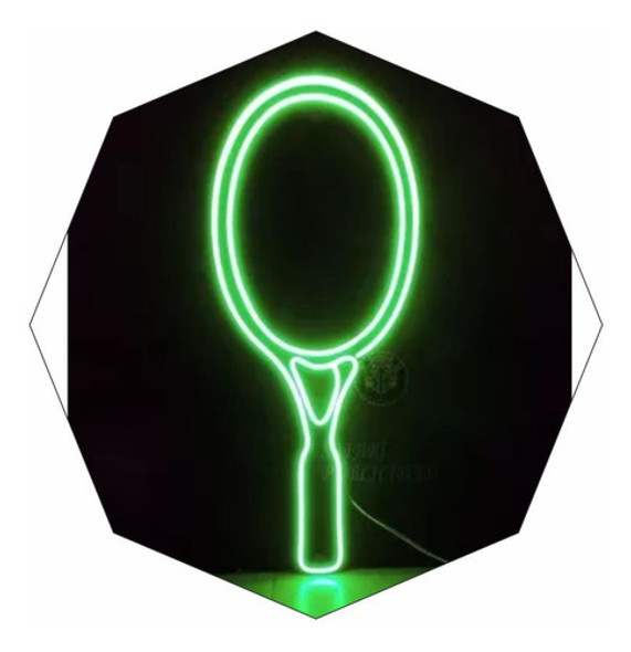Cartel Neón Led Raqueta Tenis - Deco - Luminoso 0