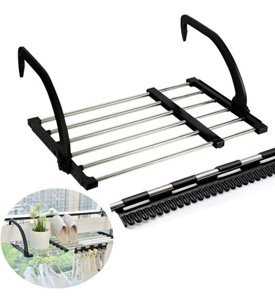 Tendedero Para Balcon, Baranda, Toallero Plegable 0