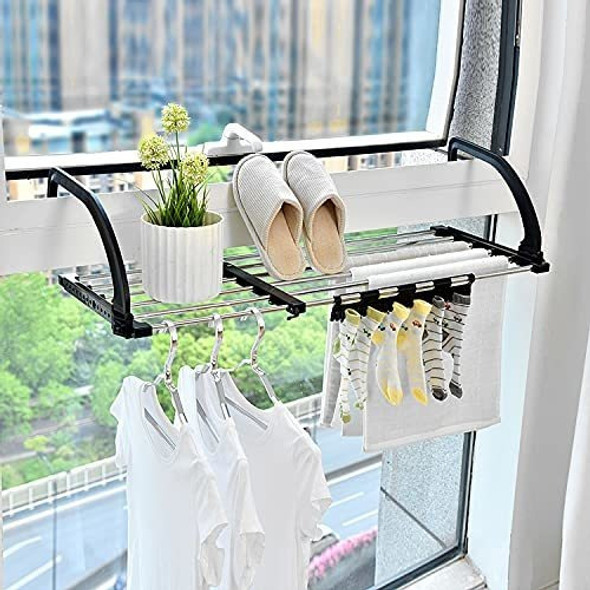 Tendedero Para Balcon, Baranda, Toallero Plegable 1