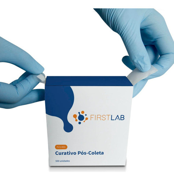 Curativo Redondo Pos Coleta Rolo Transparente Esteril C/ 500 1