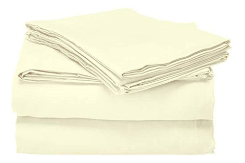 Juego De Sábanas De Microfibra (pastel Paler Yellow, Queen) 0