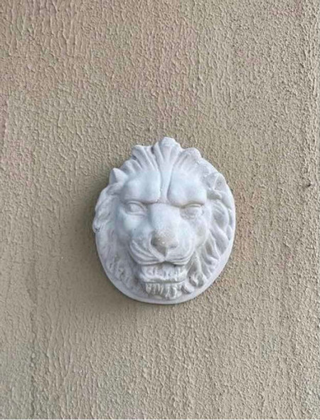 Cabeça De Leão Em Cimento Pequena 25cm 1