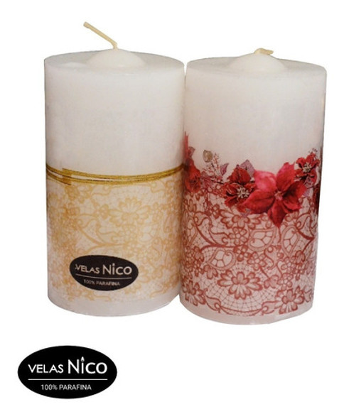 Velones Para Decoración X Unid. Velas Nico 0