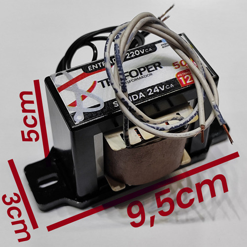 Transformador 220 A 24v 500ma 0.5a 12va 1