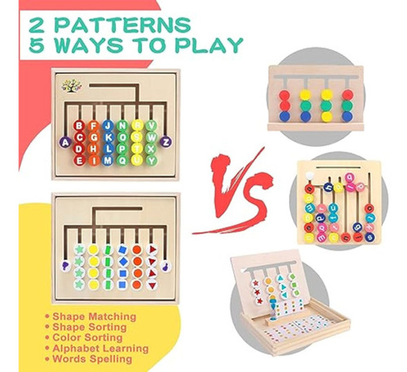 Juguetes Montessori De Madera Para Niños De 2, 3, 1 Juguetes Montessori De Madera Para Niños De 2, 3, 1