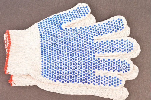 1 Par Guantes Trabajo 1era Calidad Reforzado Fabrica 1