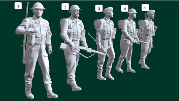 Soldado Británico, Ww2, 20cm De Altura Color Blanco 0 Soldado Británico, Ww2, 20cm De Altura Color Blanco 0