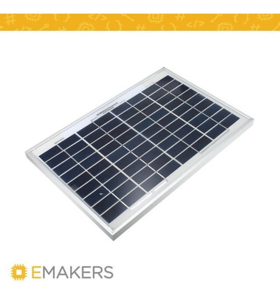 Panel Solar 10w 12v Policristal Energia Solar Emakers 1