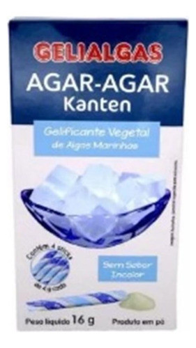 Gelialgas Agar Agar Kanten 16gr - Kit Com 4 0
