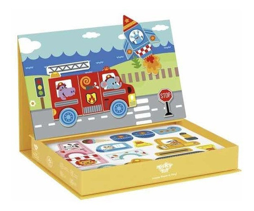 Juego Magnético Vehículos Tooky Toy Cadaques Kids 0