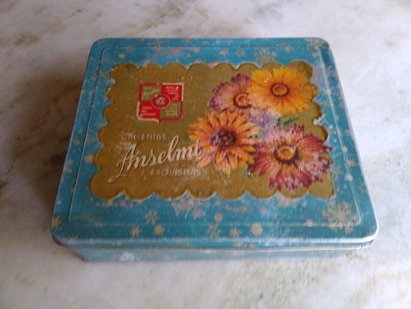 Lata Antigua De Galletitas Anselmi, V/papel En Tapa 0