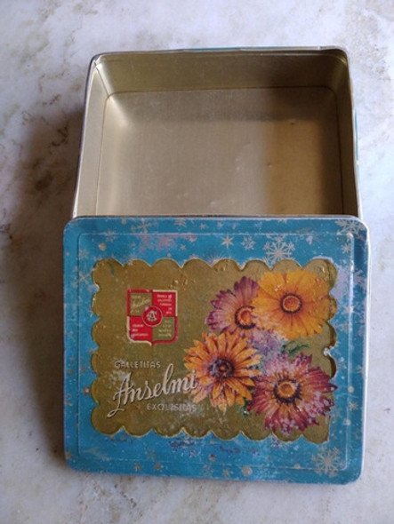 Lata Antigua De Galletitas Anselmi, V/papel En Tapa 1