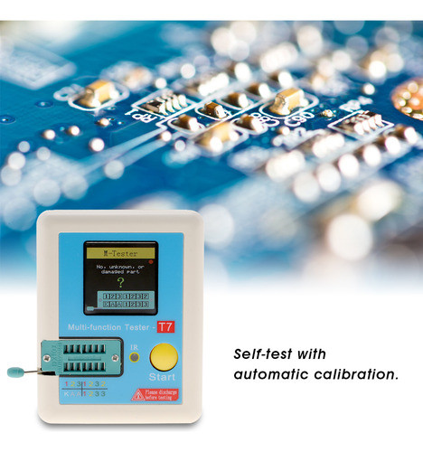Tela Gráfica Colorida Do Testador De Transistor Lcr T7 Tft 1