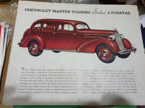 Antiguo Catalogo Chevrolet 1935 - Original 0