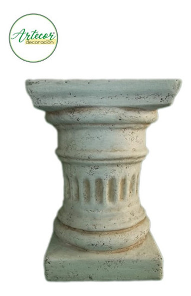 Columna De Cemento Y Leca Modelo Ancho - De 41 Cm. Artecor D 1