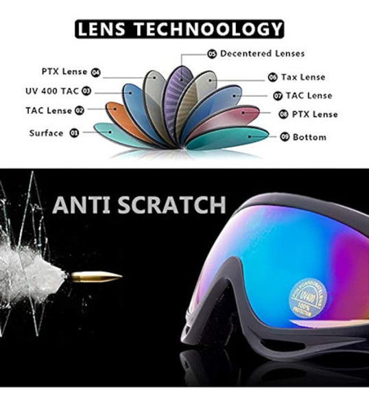 Peicees Paquete De 4 Gafas De Esquí Para Mujeres, 1 Peicees Paquete De 4 Gafas De Esquí Para Mujeres, 1