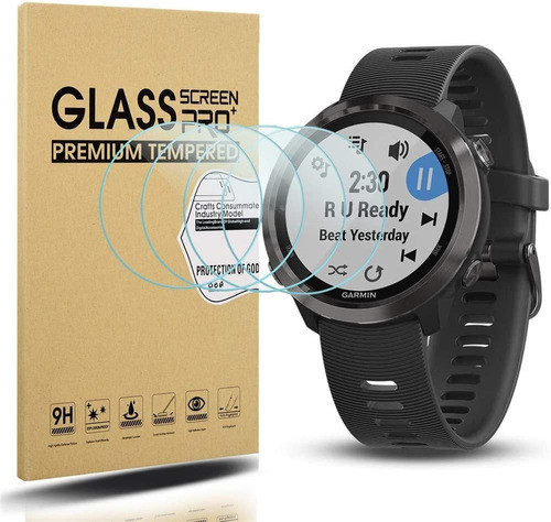 4 Vidrios Templados Garmin Forerunner 645 /  645 Music 0