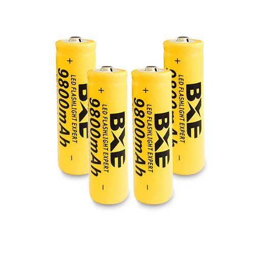 4pcs Bxe 18650 Batería 9800mah Li-ion 3.7v Recargable De Lit 0
