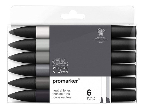 Marcador Promarker Winsor & Newton X6 Grises Barrio Norte 0