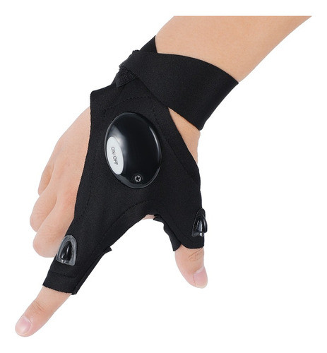 Guantes Con Linterna Led Por Par A Pila Algodón(002) 0