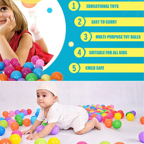 Adereços Infantis Pit Balls, 100 Peças, Bolas, Cabine De Sin 1